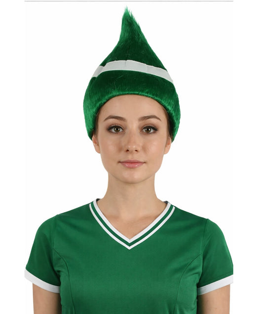 Nigeria Flag Troll Green and White Wig