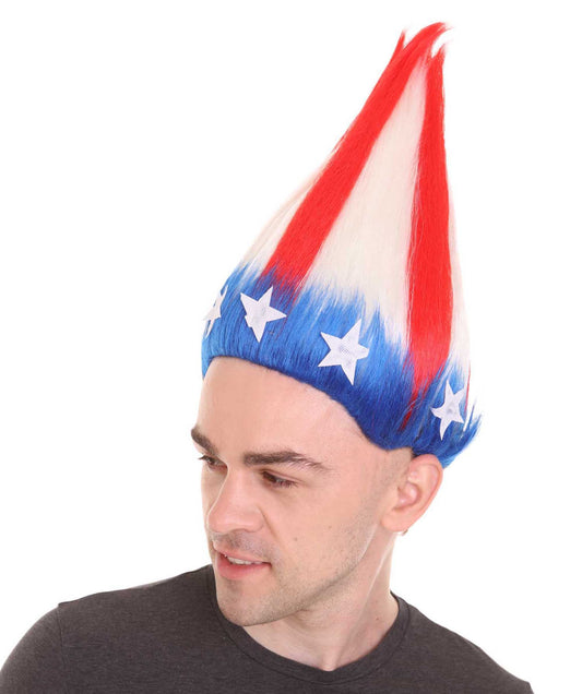 American Stripes Troll Wig