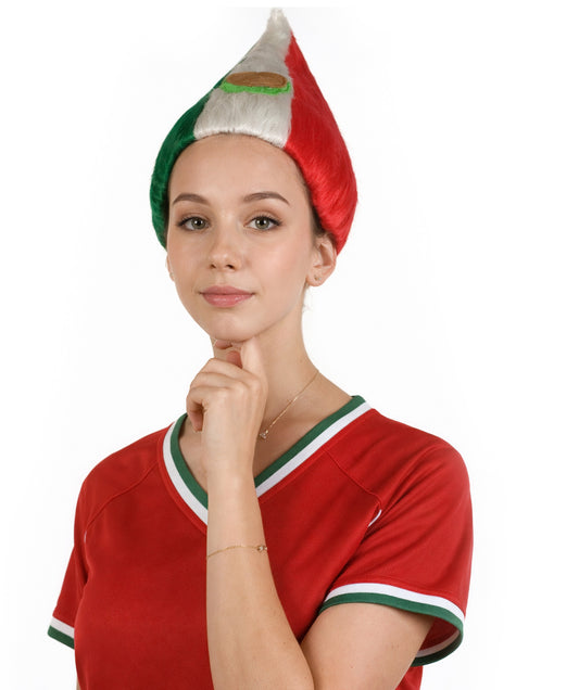 Mexico Flag Sport Troll Multicolor Wig
