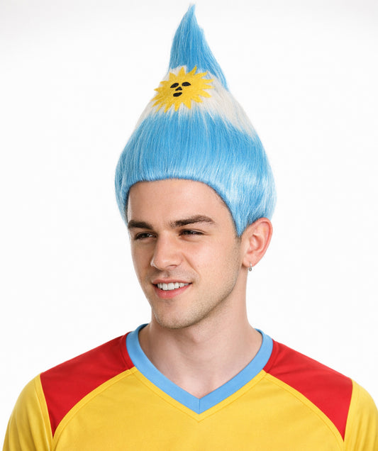 Argentina Flag Troll Multicolor Wig.