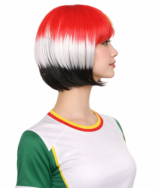 Egypt Flag Bob Multicolor Wig