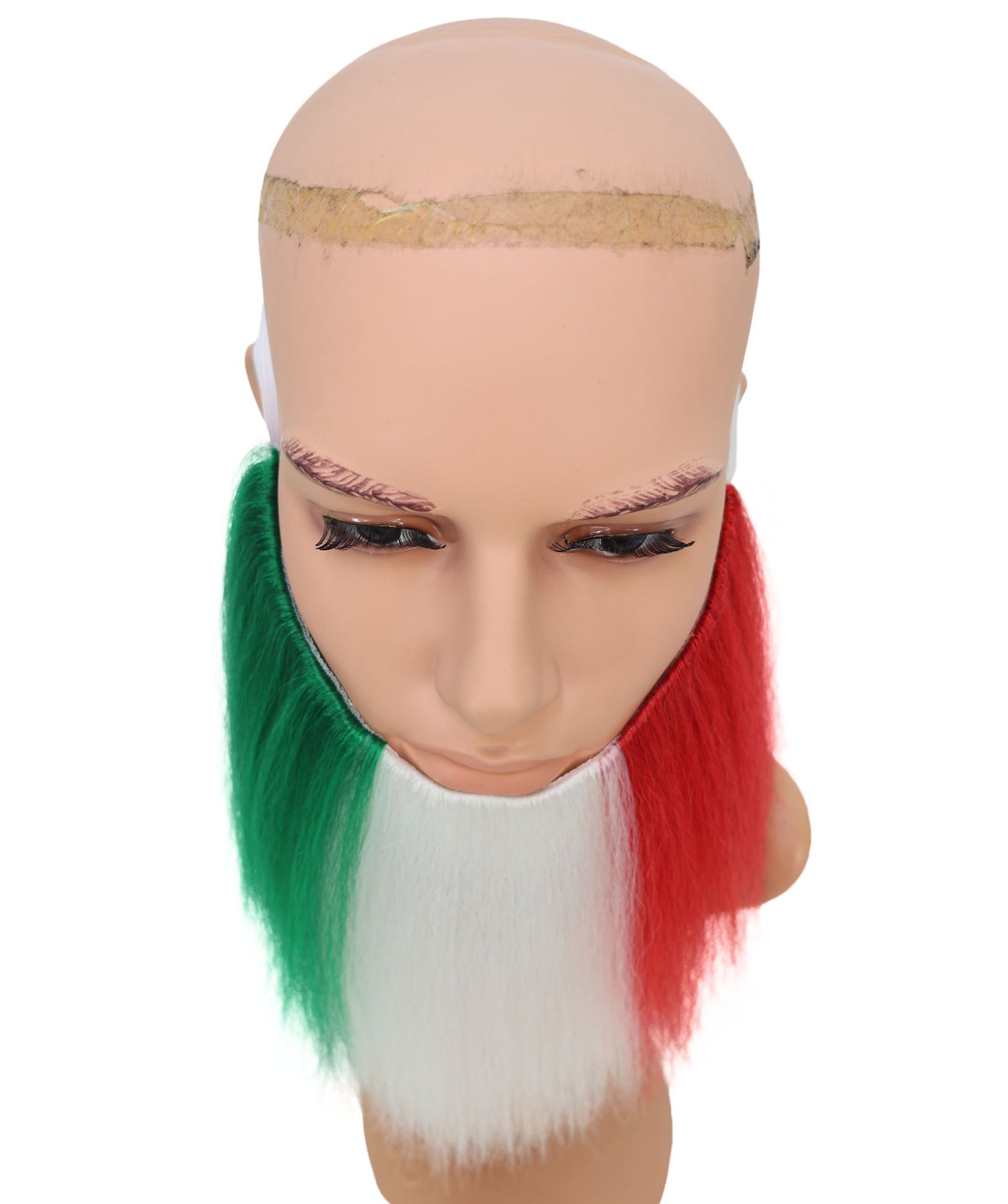 Italy Flag Red White & Green Beard