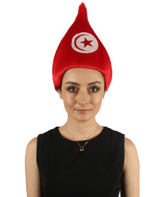 Tunisia Flag Troll Wig
