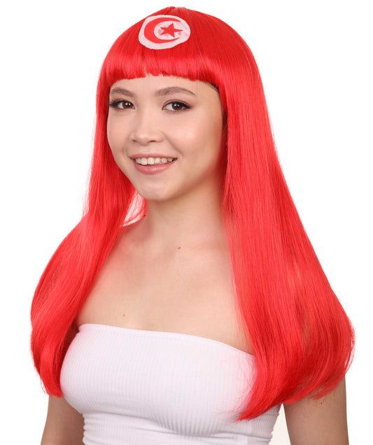 Tunisia Flag Bob Wig