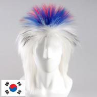 flagwigs, football wigs, fan wigs, afro wigs, mullet wigs, bob wigs, euro wigs,  premier league wigs,South Korea Mullet Wig
