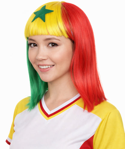 Senegal Flag Bob Multicolor Wig