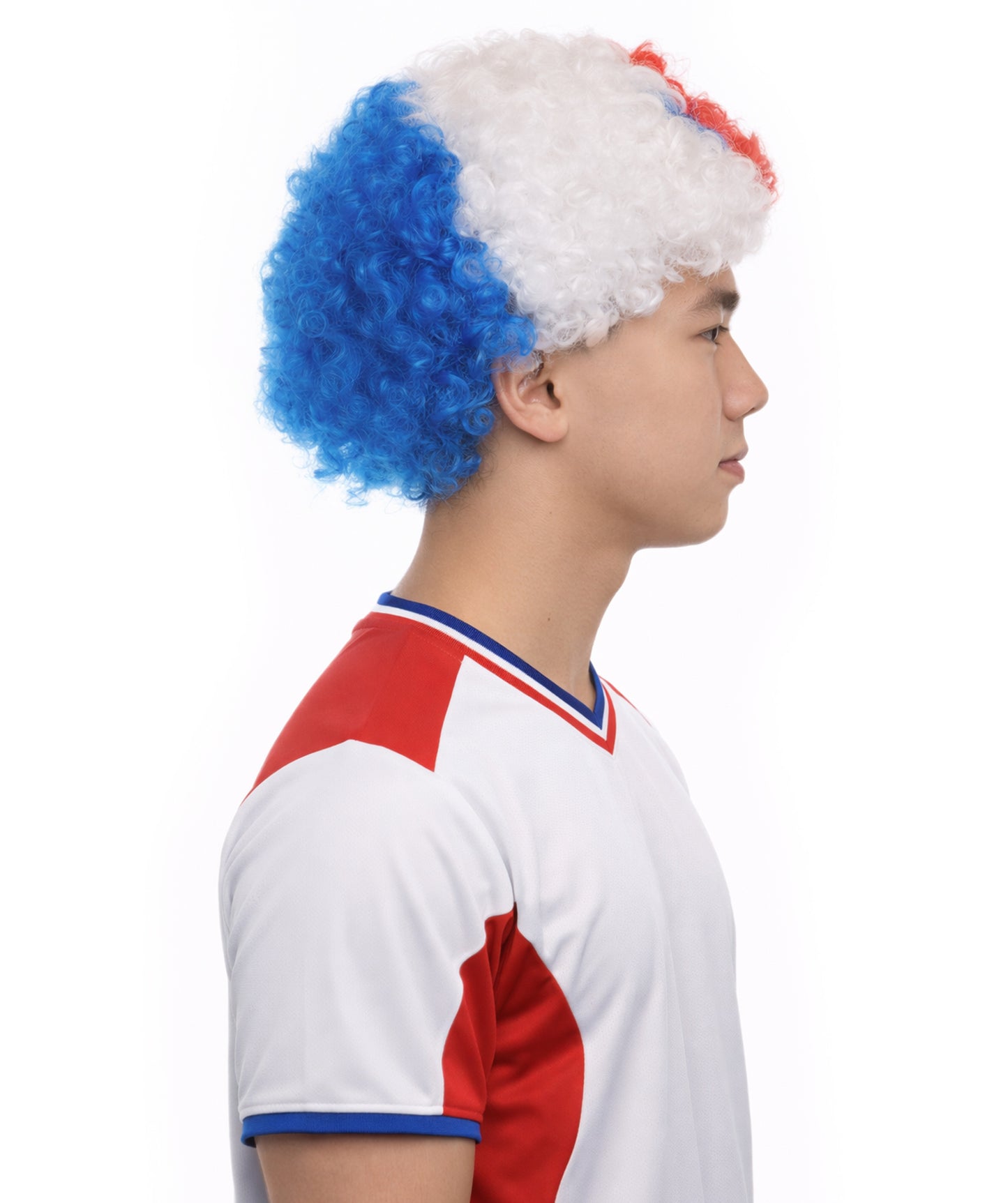 Panama Flag Afro Multicolor Wig