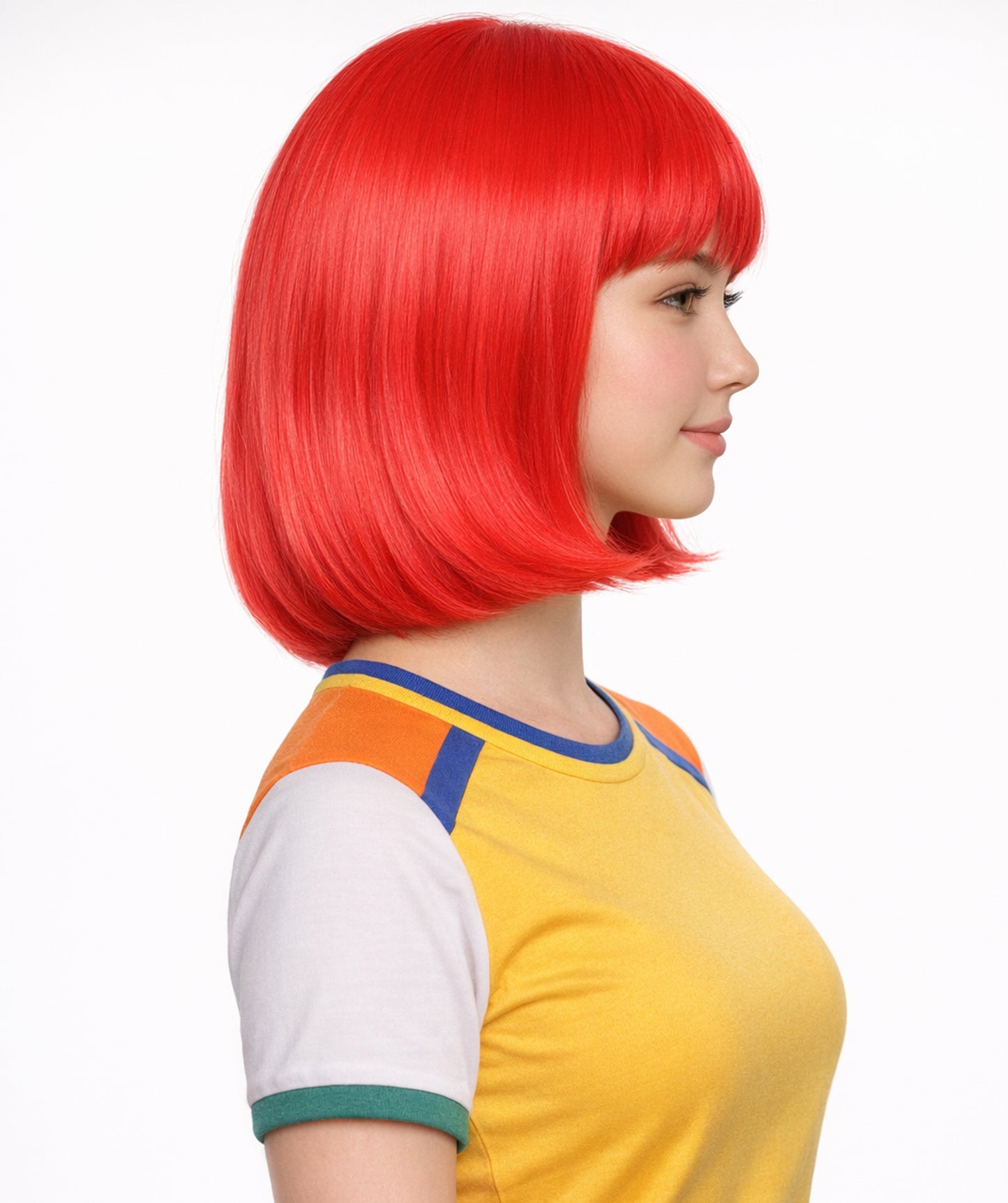 Morocco Flag Bob Red and Green Wig