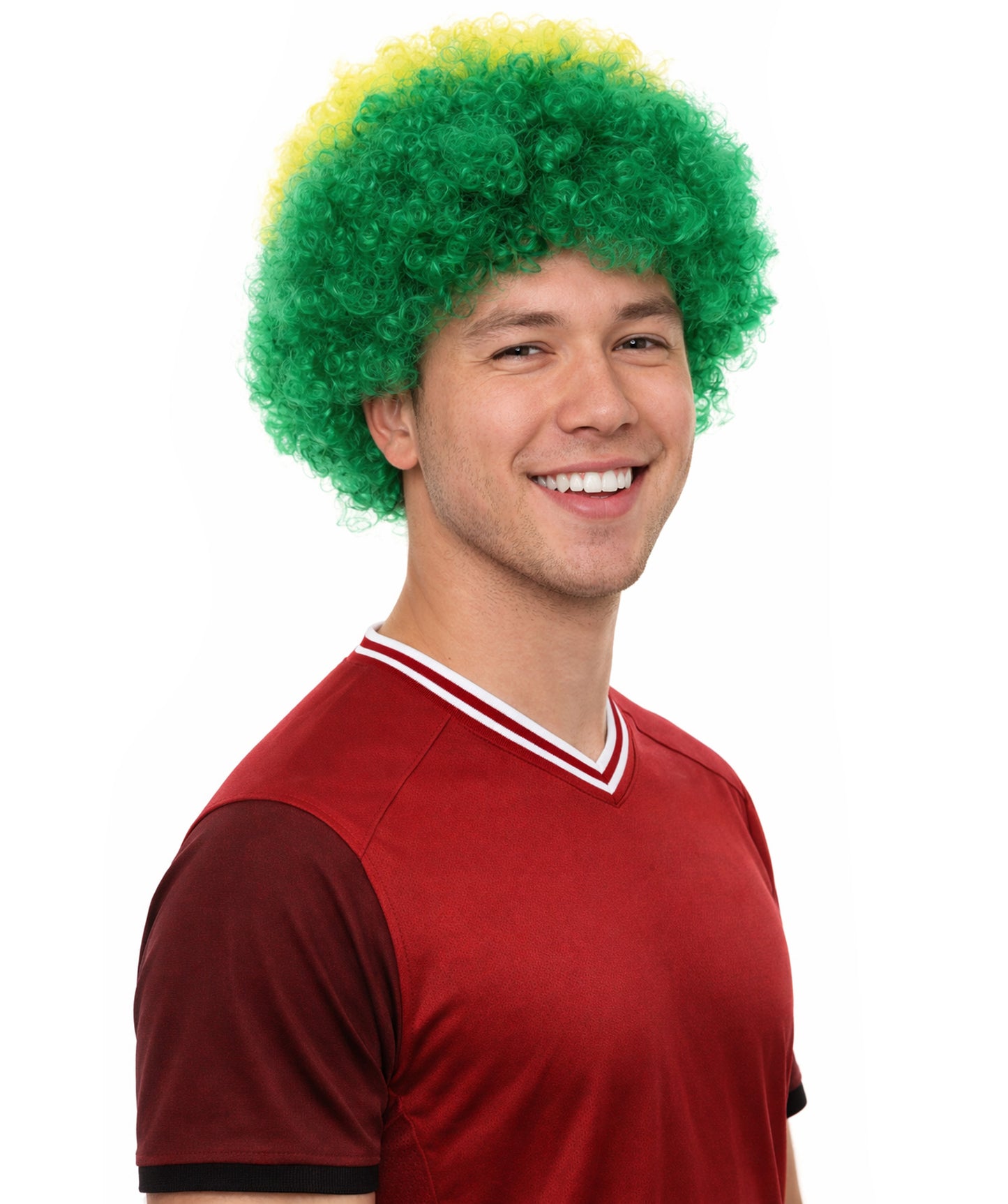 Brazil Flag Flag Afro Multicolor Wig