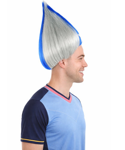 USA Flag Troll Multicolor Wig