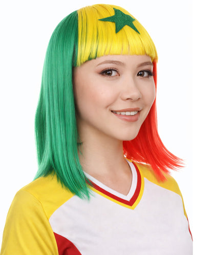 Senegal Flag Bob Multicolor Wig