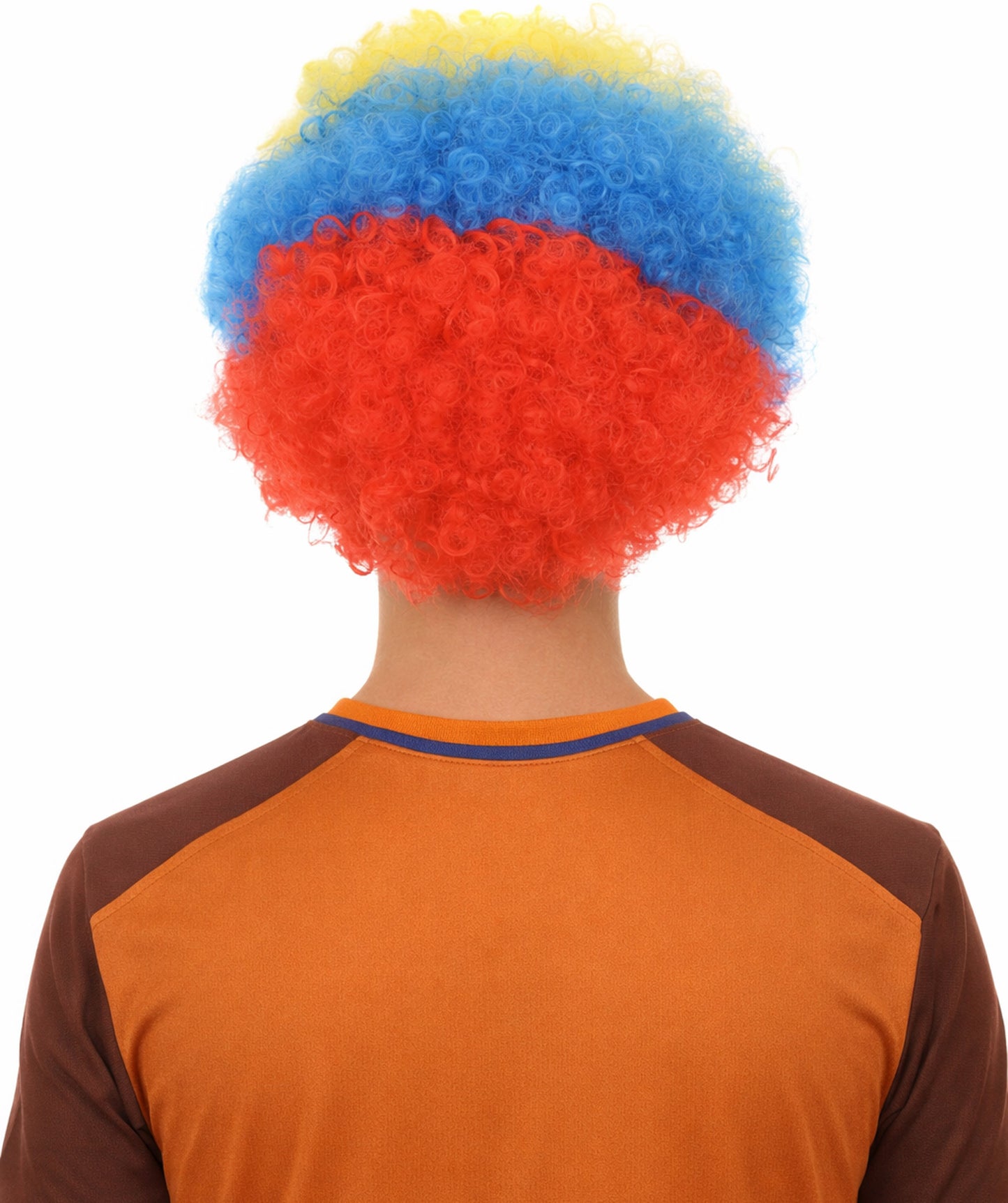 Ecuador Flag Afro Multicolor Wig