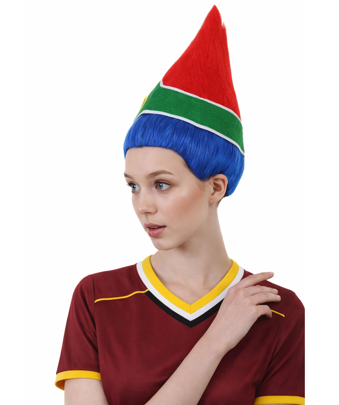South Africa Flag Troll Multicolor Wig