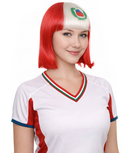 Peru Flag Bob Multicolor Wig