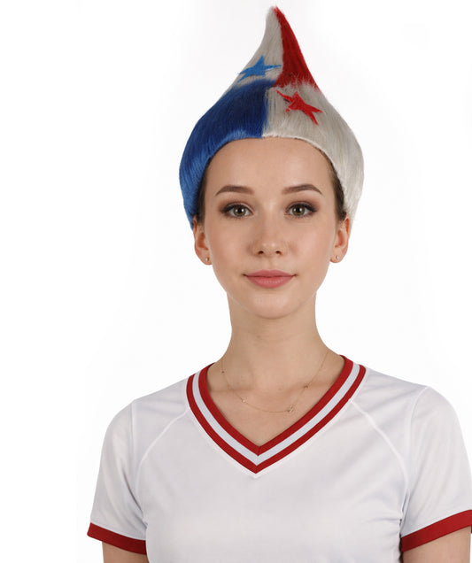Panama Flag Troll Multicolor Wig