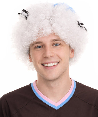 South Korea Flag Afro Multicolor Wig