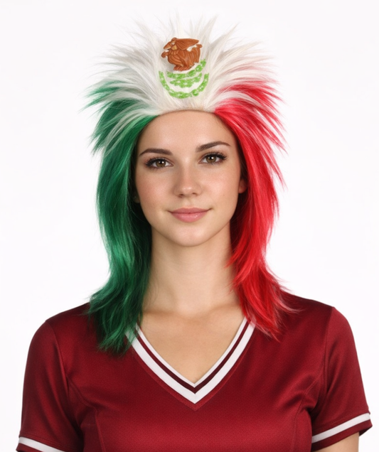 Flag Sports,80's Mullet Bob Wig | Premium Breathable Capless Cap