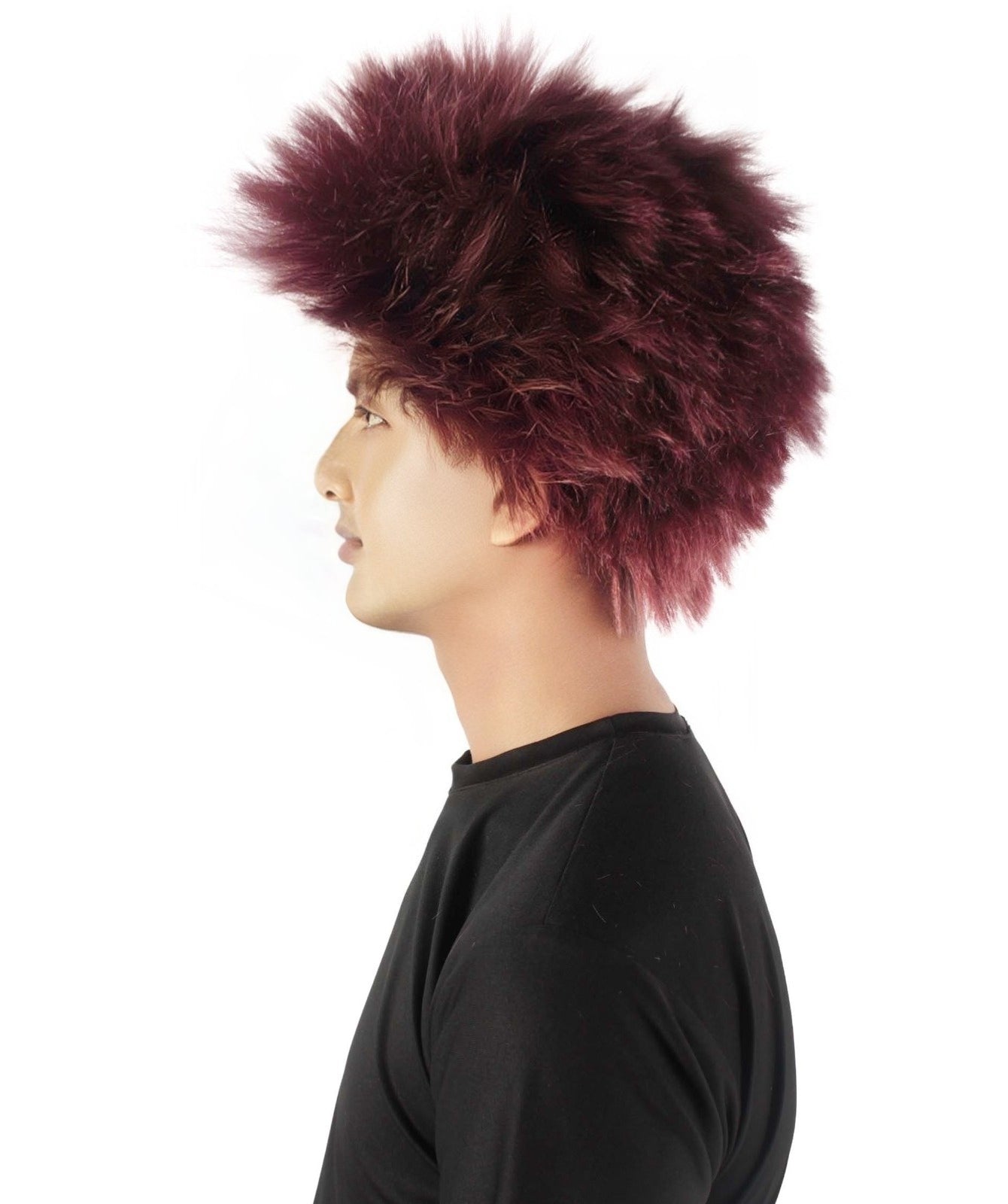 Adult Men's Fuzzy Spiky Johnny Werewolf Wig | Multiple Color Options I Flame-retardant Synthetic Fiber