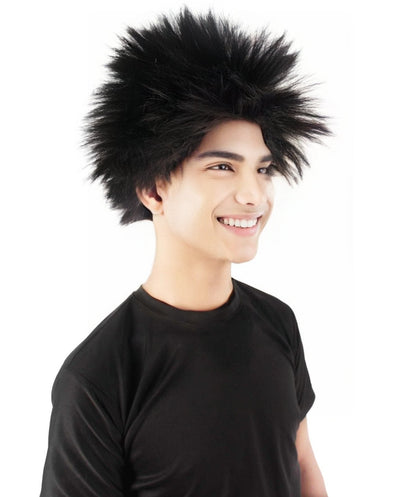 Adult Men's Fuzzy Spiky Johnny Werewolf Wig | Multiple Color Options I Flame-retardant Synthetic Fiber