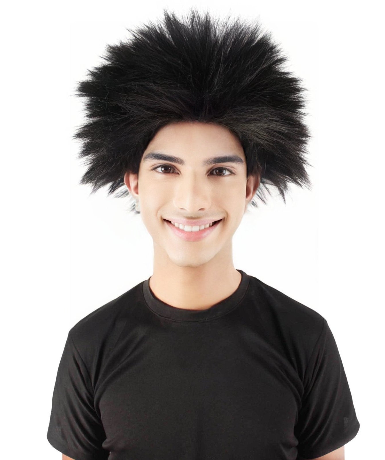 Adult Men's Fuzzy Spiky Johnny Werewolf Wig | Multiple Color Options I Flame-retardant Synthetic Fiber