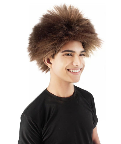 Adult Men's Fuzzy Spiky Johnny Werewolf Wig | Multiple Color Options I Flame-retardant Synthetic Fiber