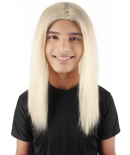 Rainbow Rapper | Multiple color Straight Medium Length Music Icon Wig | Premium Halloween Wig