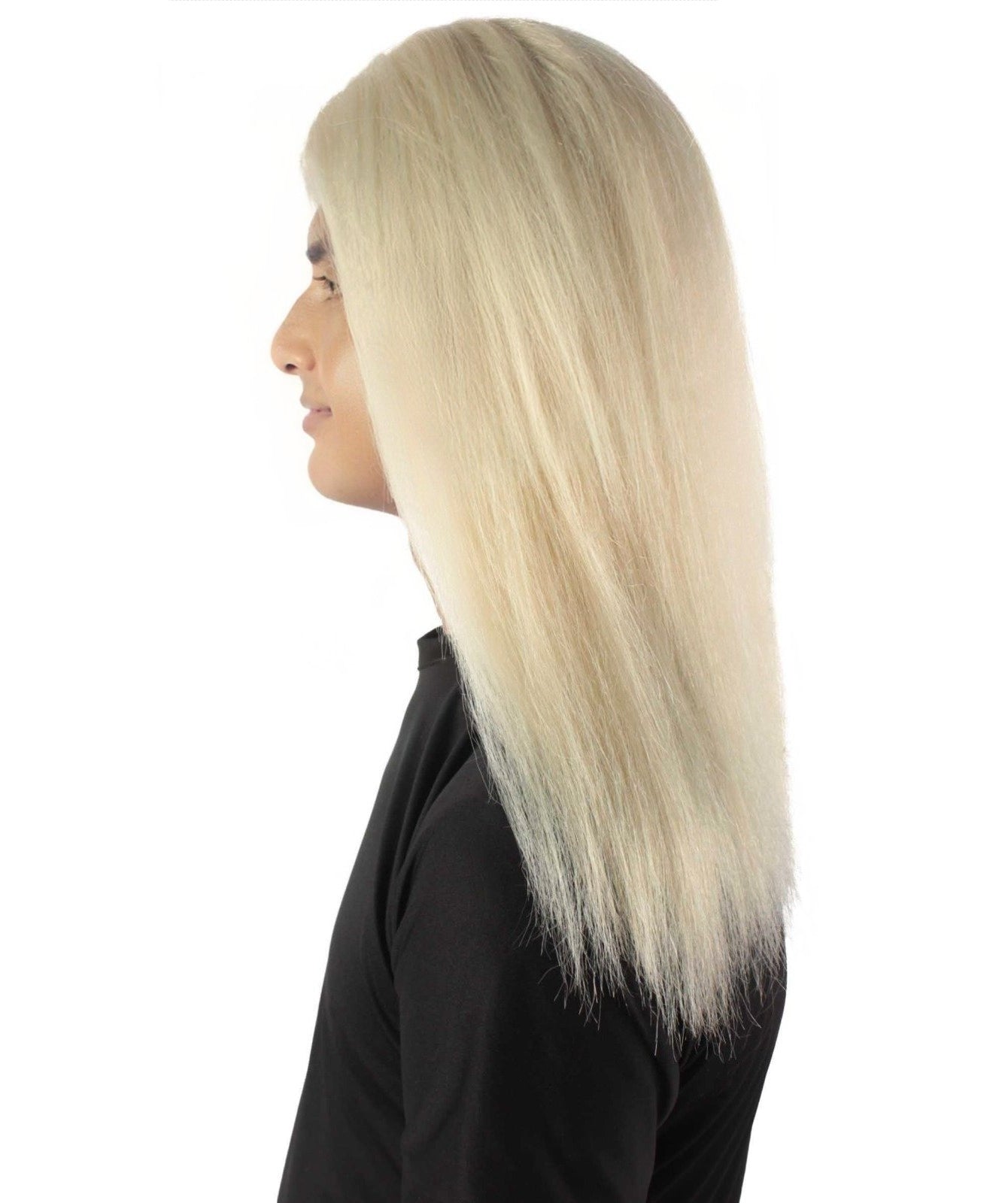 Rainbow Rapper | Multiple color Straight Medium Length Music Icon Wig | Premium Halloween Wig