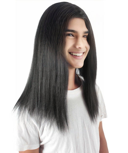 Rainbow Rapper | Multiple color Straight Medium Length Music Icon Wig | Premium Halloween Wig