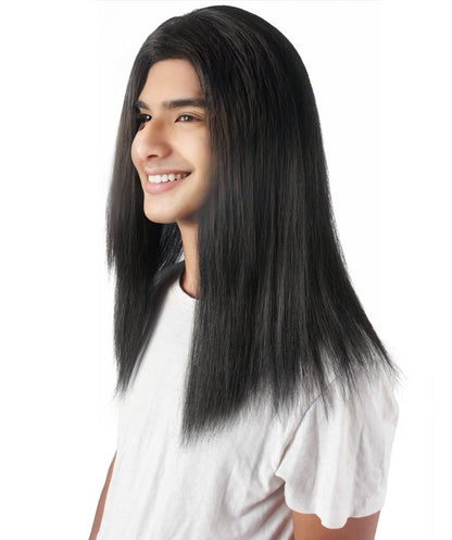 Rainbow Rapper | Multiple color Straight Medium Length Music Icon Wig | Premium Halloween Wig