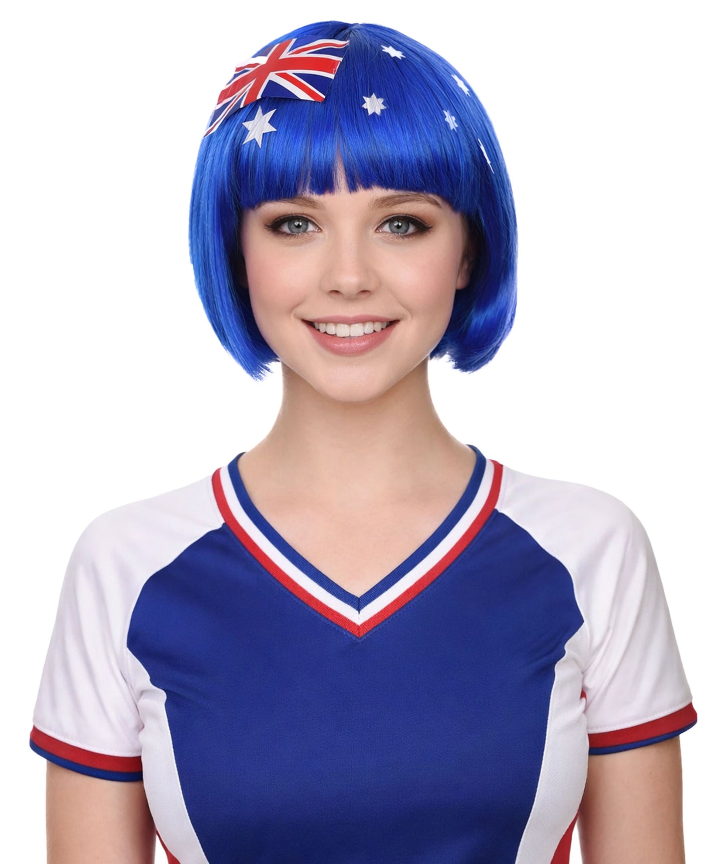 Australia Flag Bob Multicolor Wig