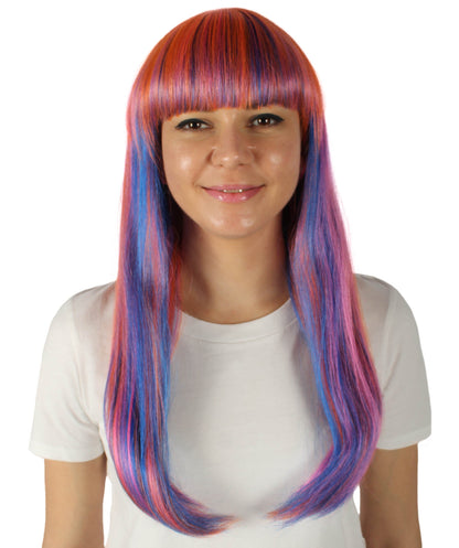 Womens Long Bob Wigs Collections |  Fancy Party Event Ready Halloween Wigs | Premium Breathable Capless Cap