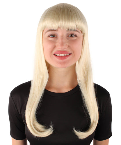 Womens Long Bob Wigs Collections |  Fancy Party Event Ready Halloween Wigs | Premium Breathable Capless Cap