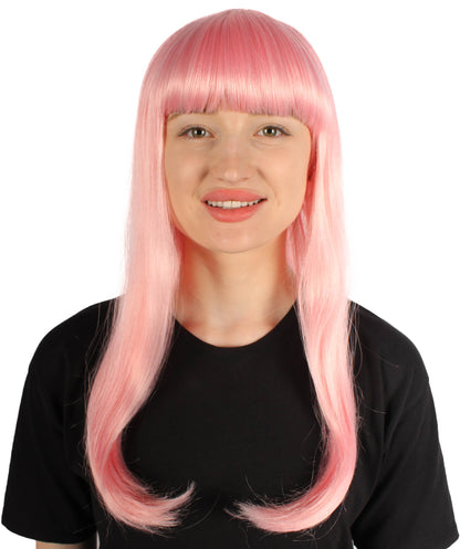 Womens Long Bob Wigs Collections |  Fancy Party Event Ready Halloween Wigs | Premium Breathable Capless Cap