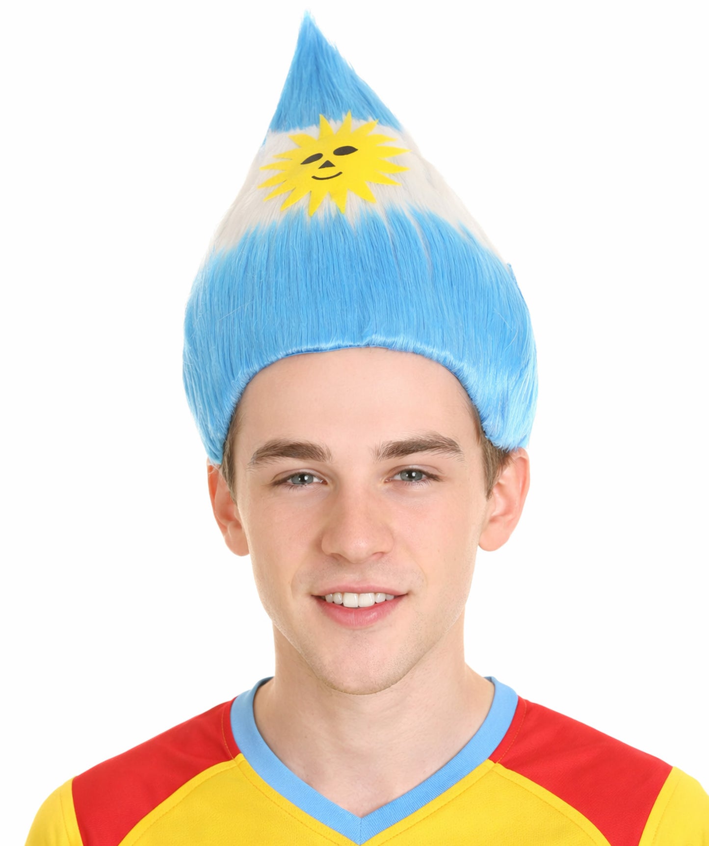Argentina Flag Troll Multicolor Wig.