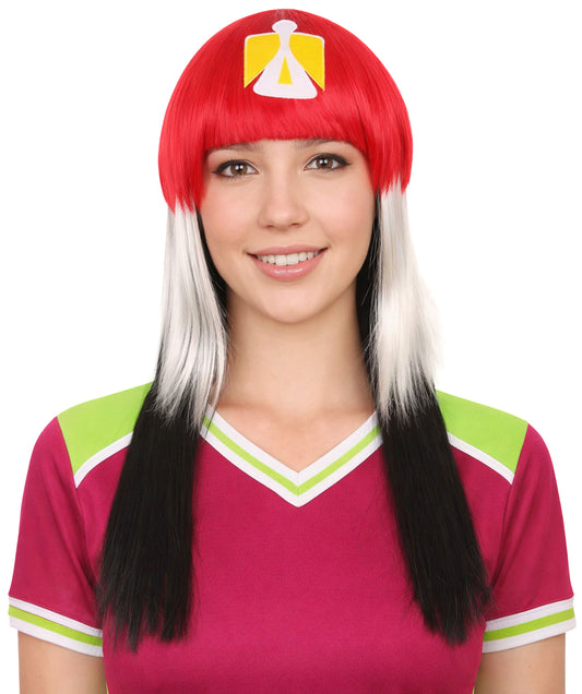 Egypt Flag Long Bob Multicolor Wig