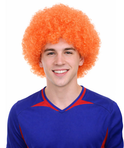 Unisex Orange Afro Wig | Jumbo Super Size Cosplay Halloween Wig