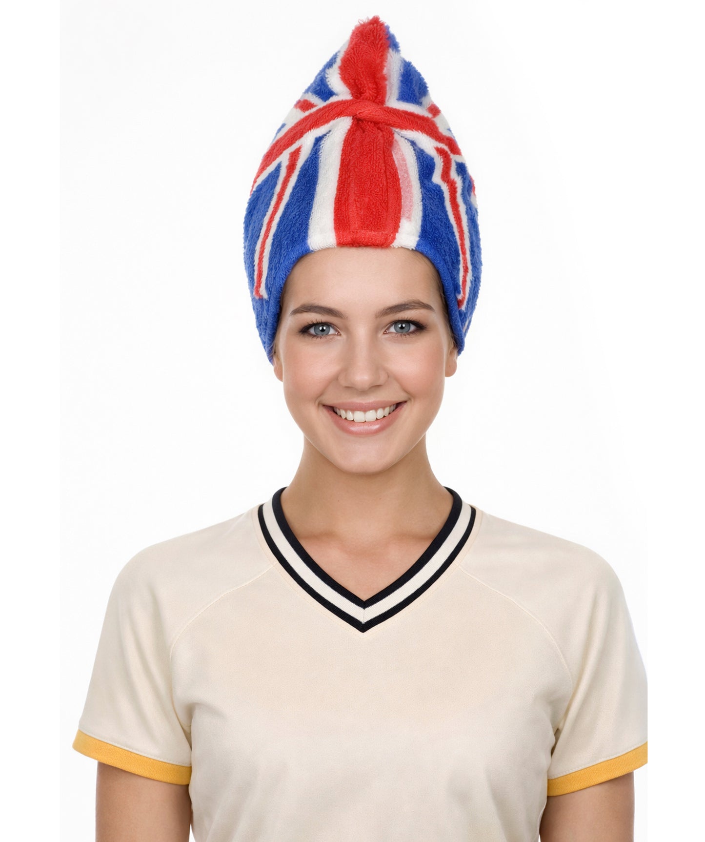 United Kingdom Flag Troll Multicolor Wigs