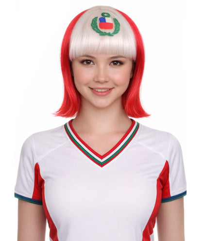 Peru Flag Bob Multicolor Wig
