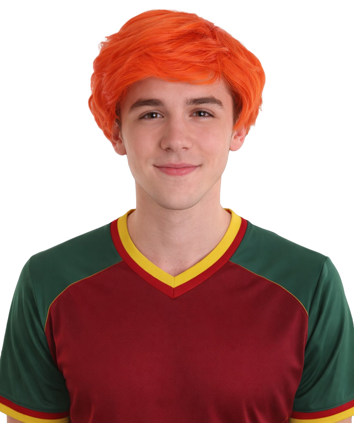 Men's Ginger Tony Orange Wig | Premium Breathable Capless Cap