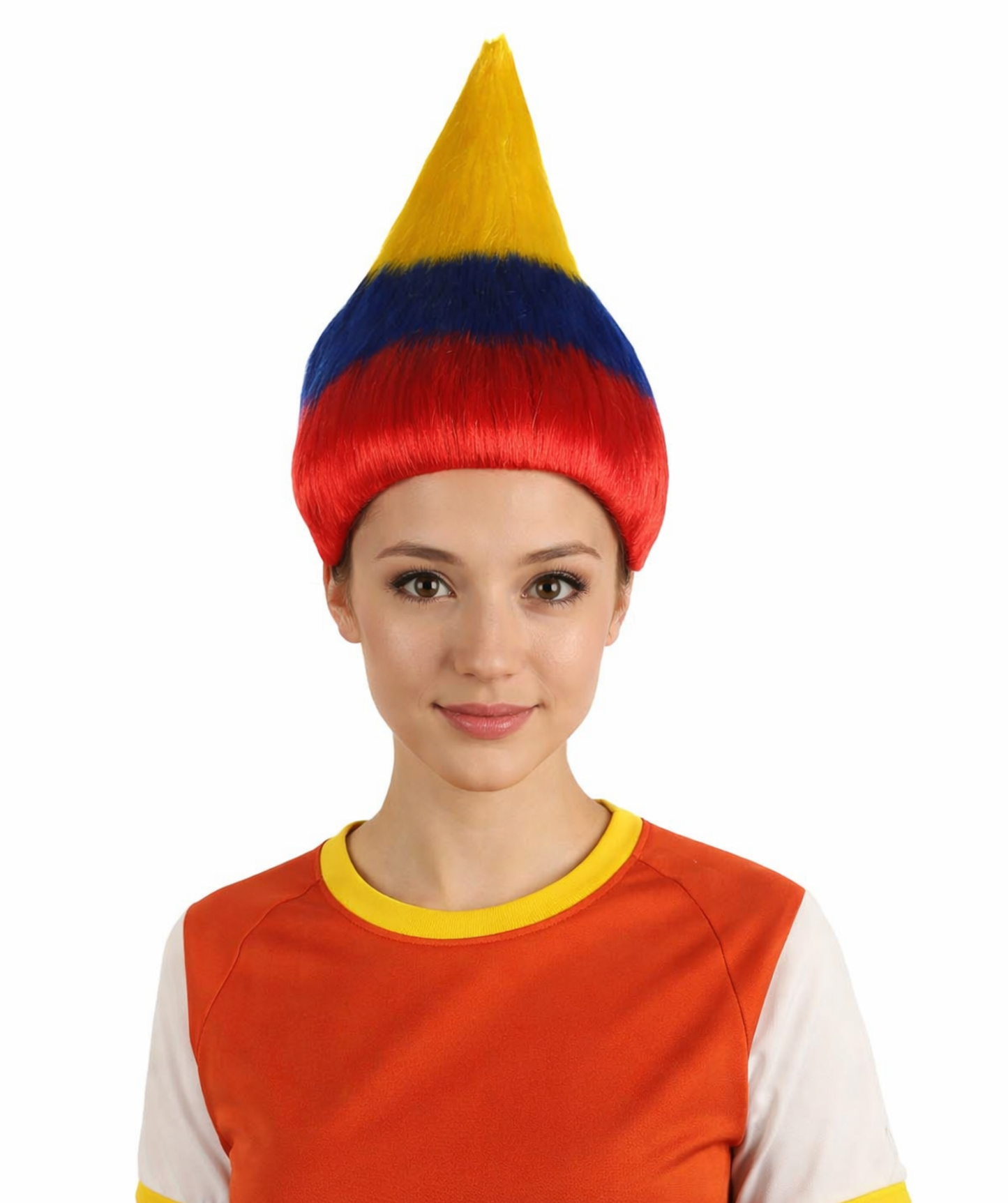 Colombia Flag Troll Multicolor Wig