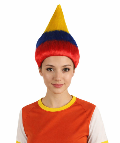 Colombia Flag Troll Multicolor Wig