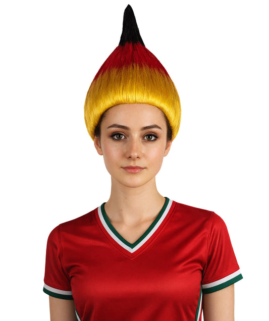 Germany Flag Troll Multicolor Wig