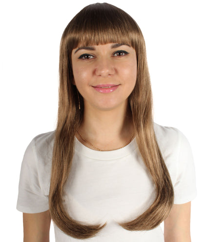 Womens Long Bob Wigs Collections |  Fancy Party Event Ready Halloween Wigs | Premium Breathable Capless Cap