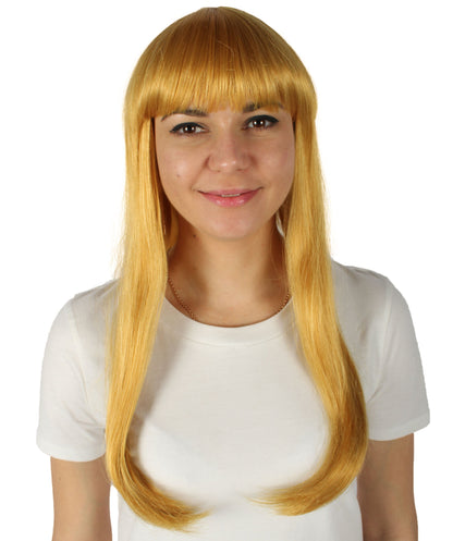 Womens Long Bob Wigs Collections |  Fancy Party Event Ready Halloween Wigs | Premium Breathable Capless Cap