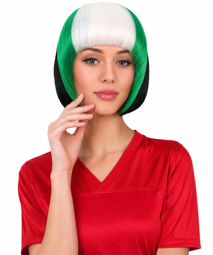 Nigeria Flag White and Green Hair Extension