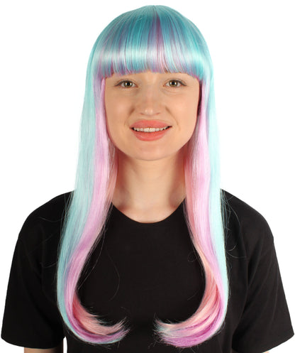 Womens Long Bob Wigs Collections |  Fancy Party Event Ready Halloween Wigs | Premium Breathable Capless Cap