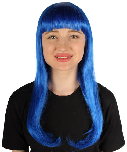 Womens Long Bob Wigs Collections |  Fancy Party Event Ready Halloween Wigs | Premium Breathable Capless Cap
