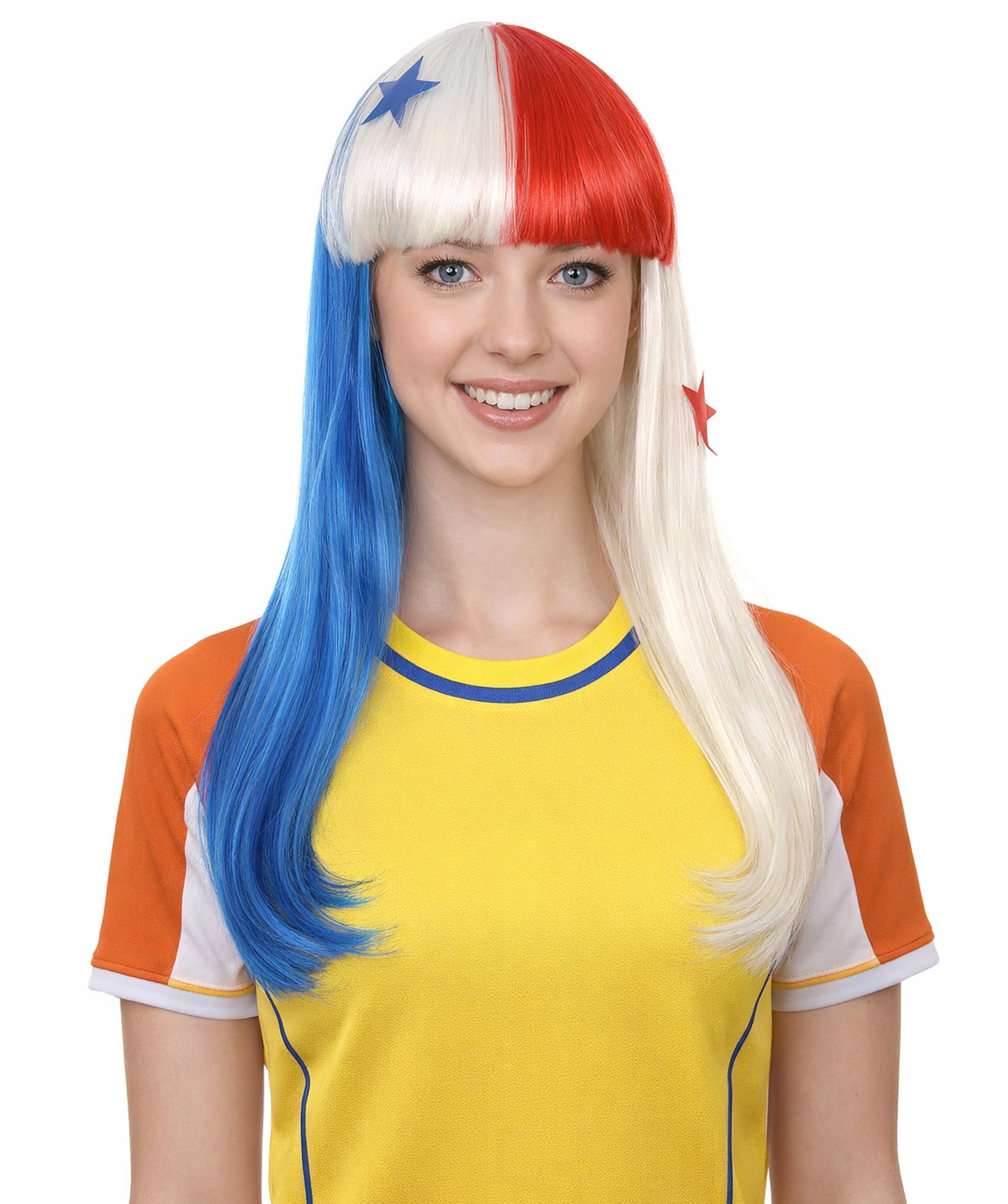 Panama Flag Bob Multicolor Wig