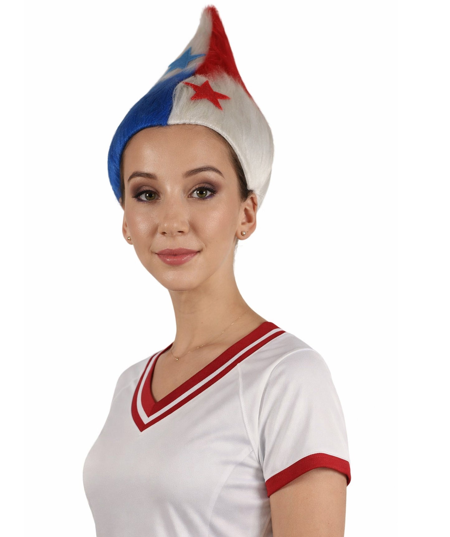 Panama Flag Troll Multicolor Wig
