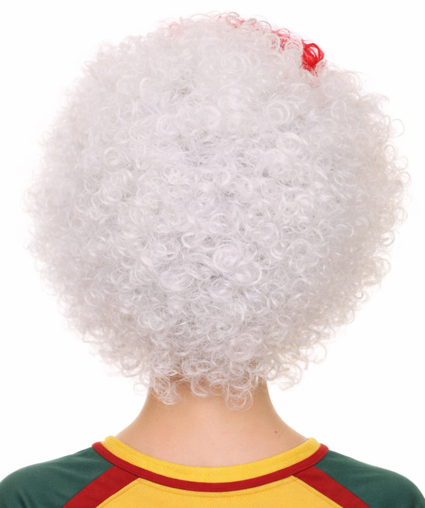 Japan Flag Afro Red and White Wig